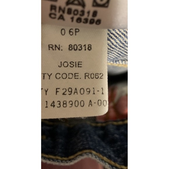 Lucky Brand JOSIE Blue Jeans Wide Dungaree Mid Rise Womens Size 32 Bootcut - Picture 7 of 7